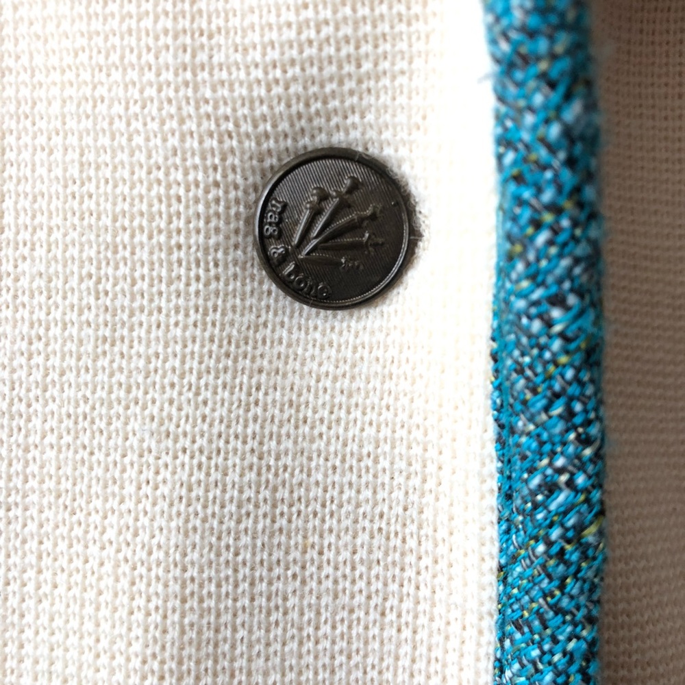 Rag & Bone Marino Wool Cream Knit Blazer - Picture 5 of 8